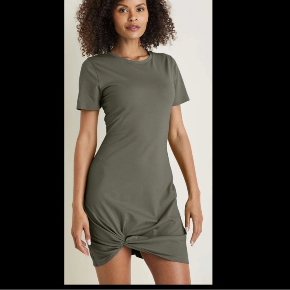SIDE TWIST T-SHIRT DRESS